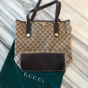 GUCCI GG CANVAS TOTE AUTHENTIC & LIKE-NEW